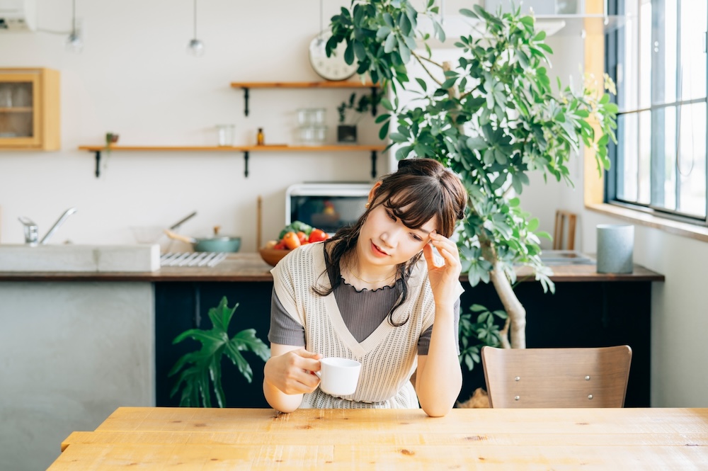 体調が悪そうな女性